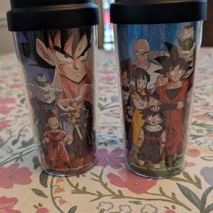 Set Of Two Dragon Ball Z Vintage Tumblers